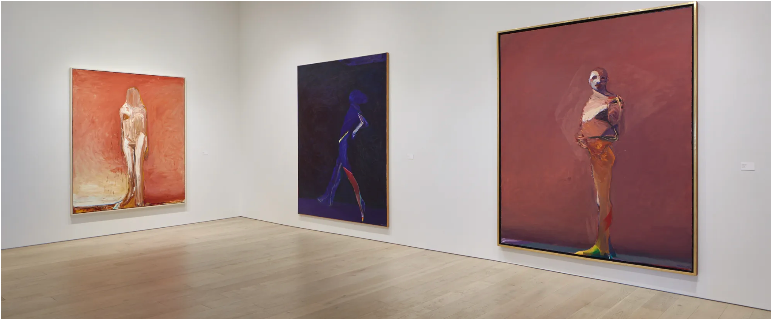 Berggruen Gallery 2018 — three large figurative paintings, installation view