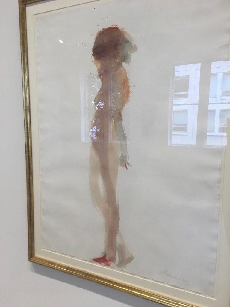 Berggruen Gallery 2018 — abstract watercolor standing figure