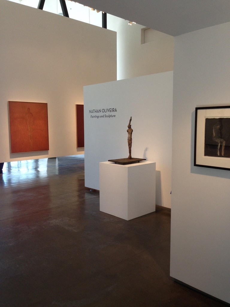 LewAllen Gallery — Nathan Oliveira Paintings and Sculpture exhibition view