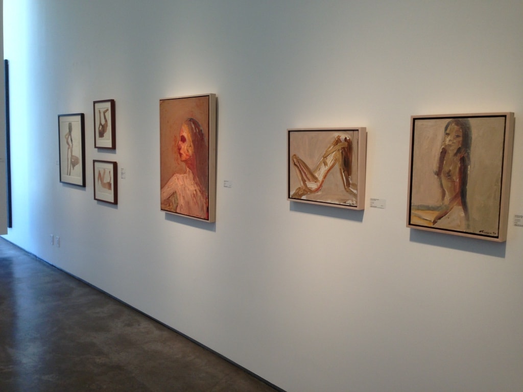 LewAllen Gallery — gallery wall with figurative paintings and framed drawings