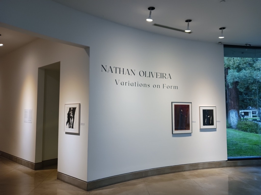 Triton Museum of Art — Nathan Oliveira Variations on Form entrance wall