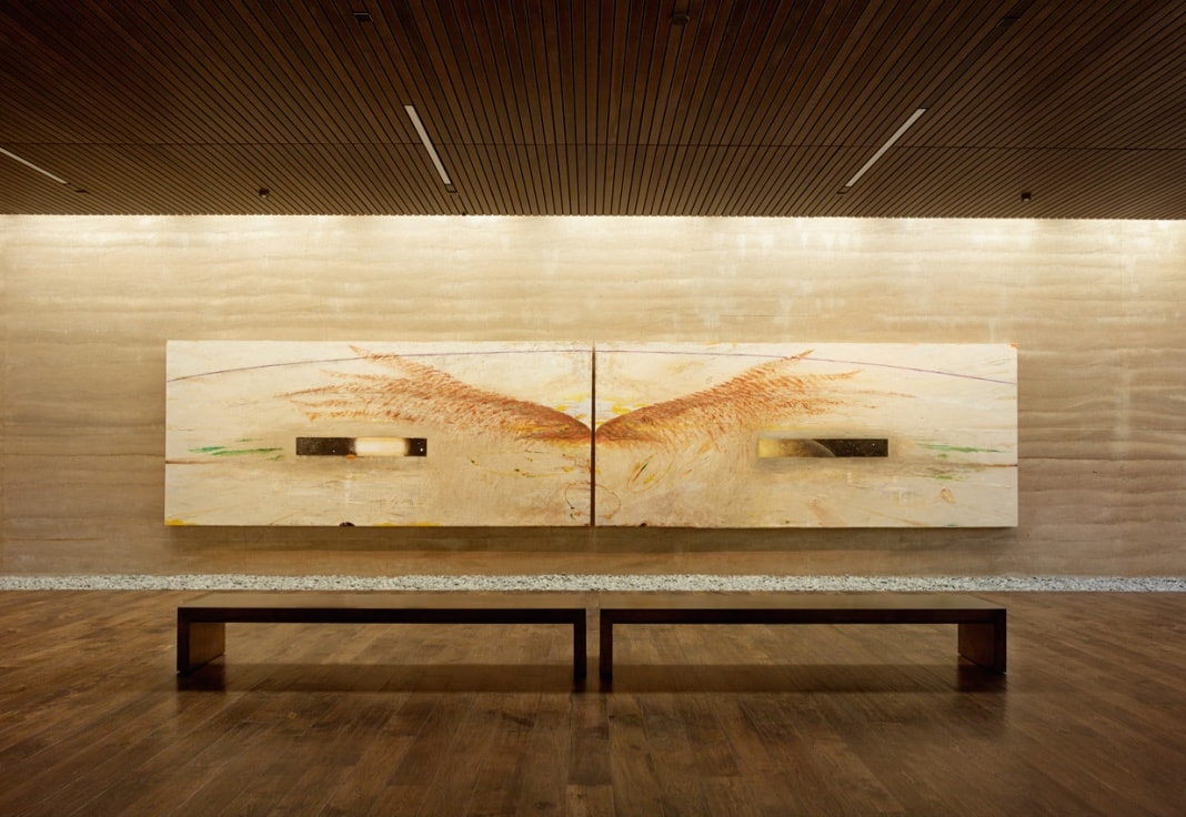 Windhover Contemplative Center — diptych installation